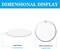 50 PCS Sublimation Ceramic Ornament Blanks – Round Two-Sided White Ceramic DIY Christmas Decorations